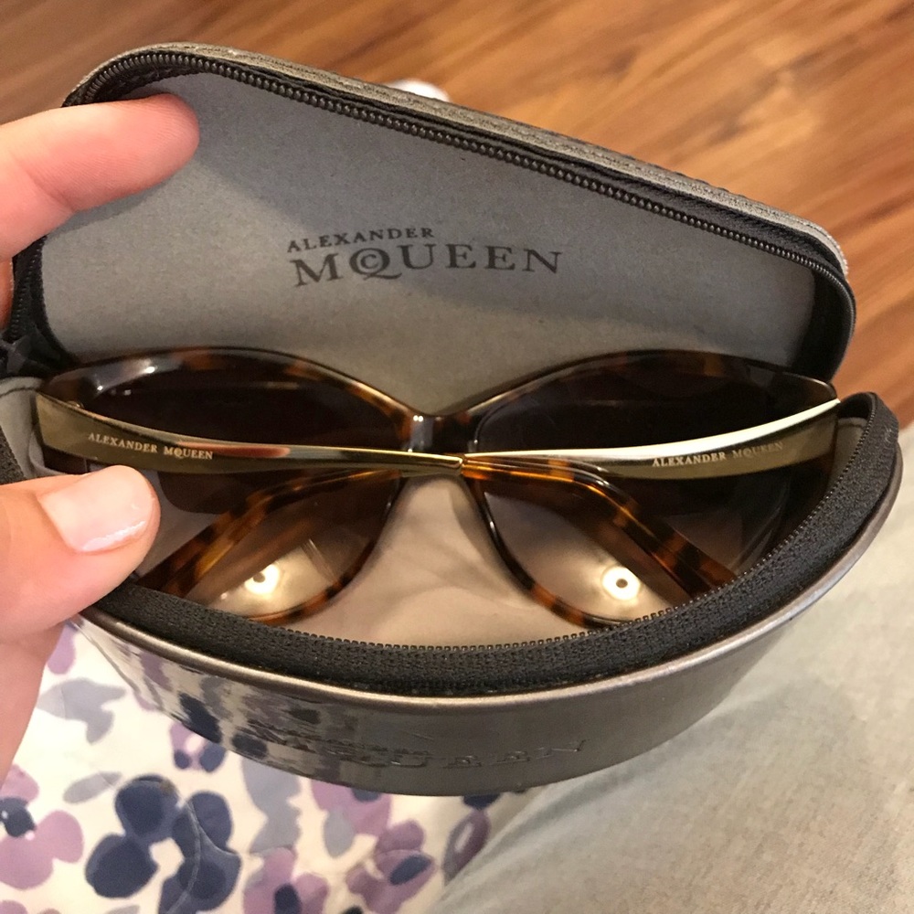 Alexander McQueen 4147 Havana Sunglasses